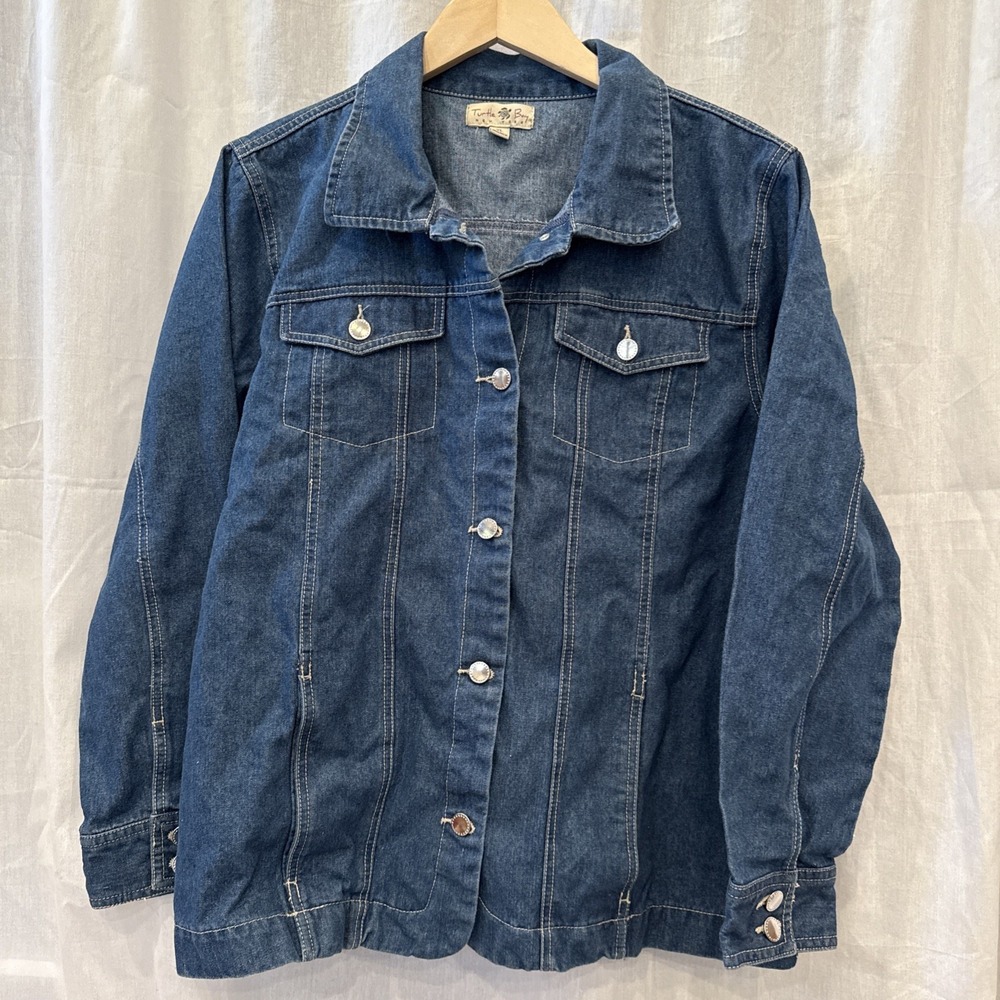 Vintage 90's Turtle Bay New York Denim Shacket Jacket XL